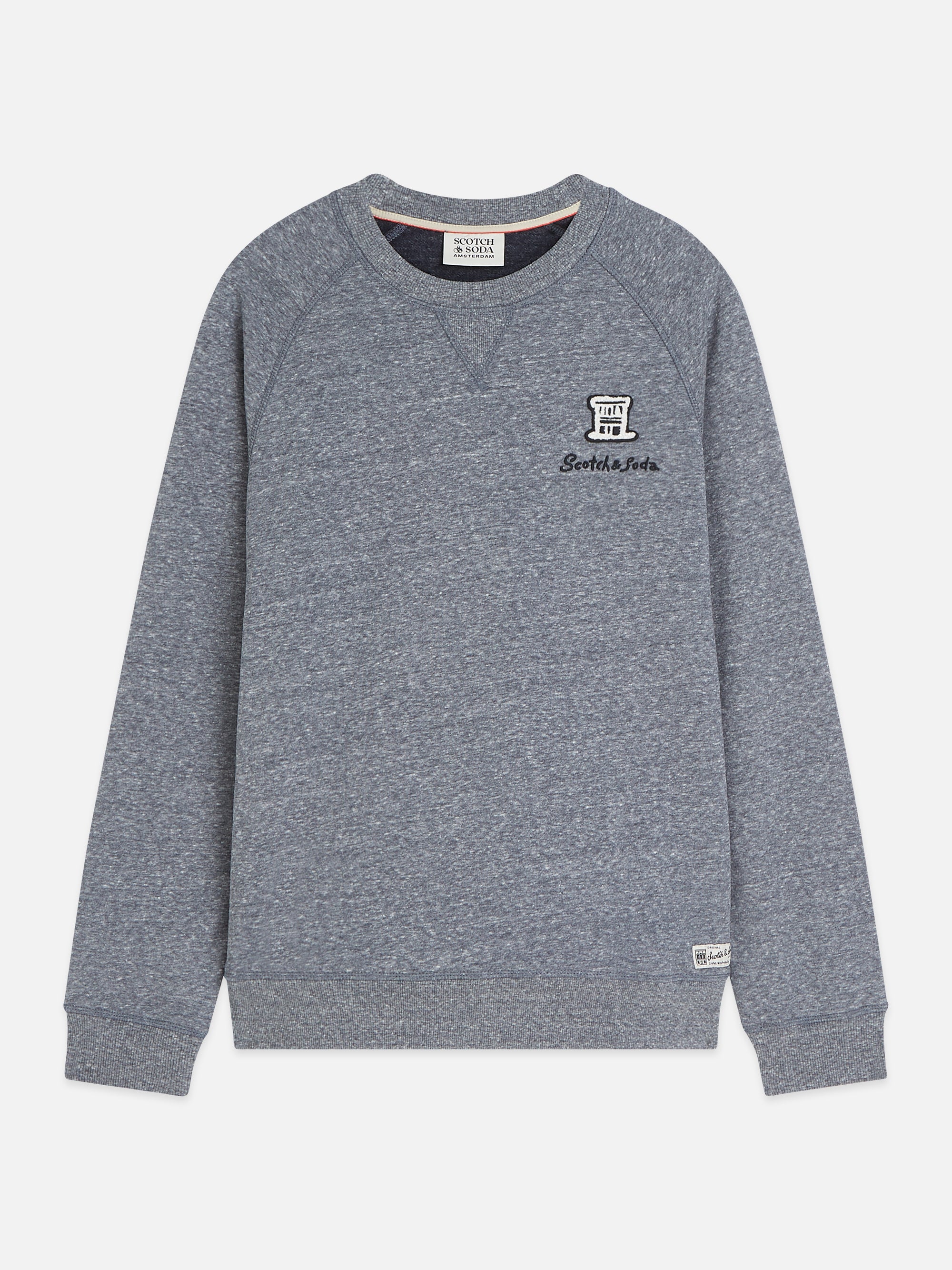 Melange Regular Fit Sweatshirt - Sky Captain Melange
