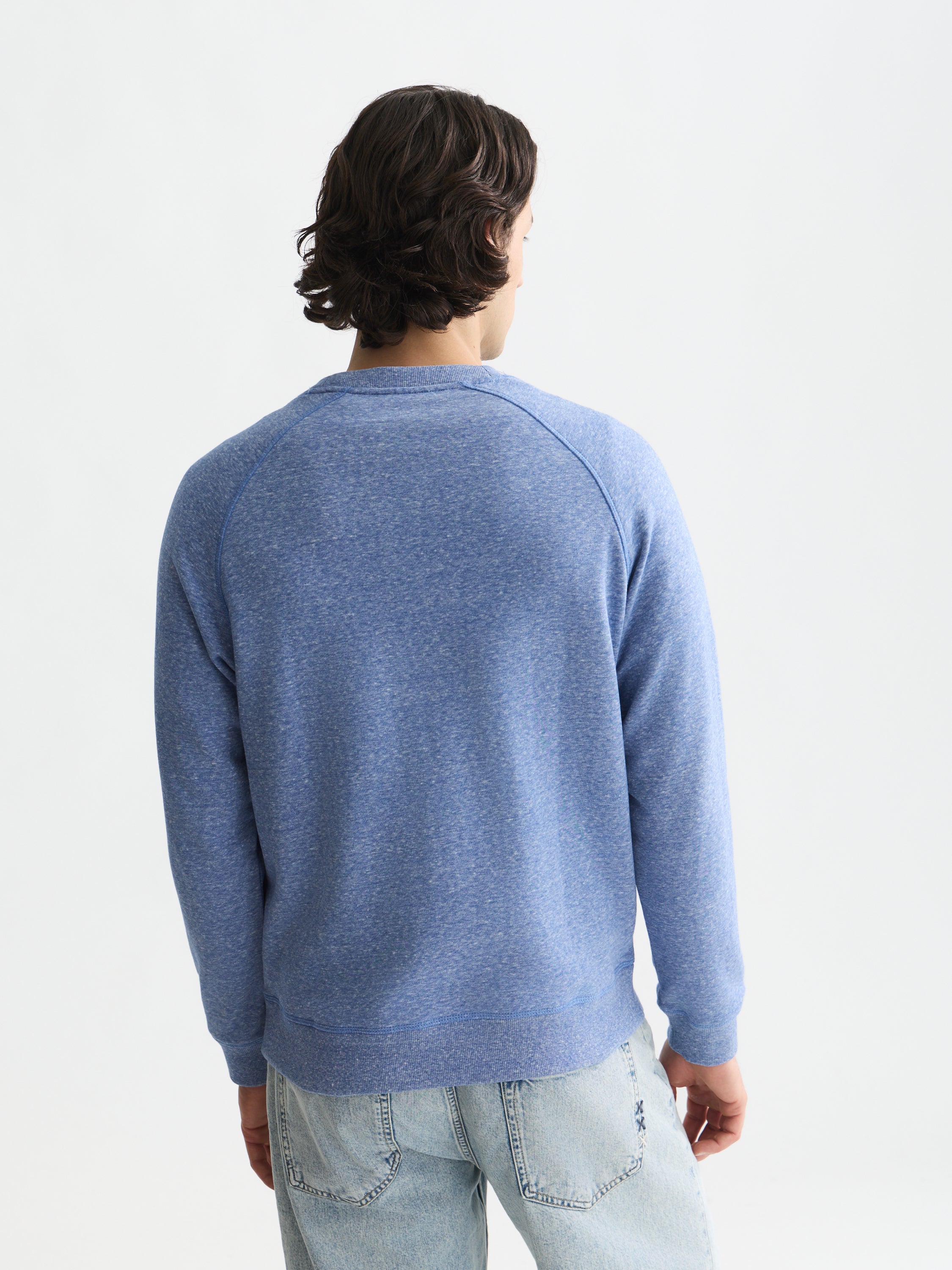 Melange Regular Fit Sweatshirt - Ensign Blue Melange