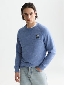 Melange Regular Fit Sweatshirt - Ensign Blue Melange