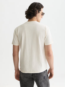 Garment-Dye Relaxed Fit T-Shirt - Eggnog