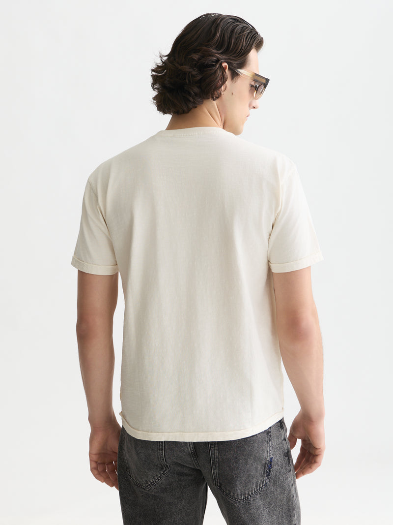 Garment-Dye Relaxed Fit T-Shirt - Eggnog