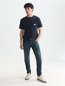 Garment-Dye Relaxed Fit T-Shirt - Sky Captain
