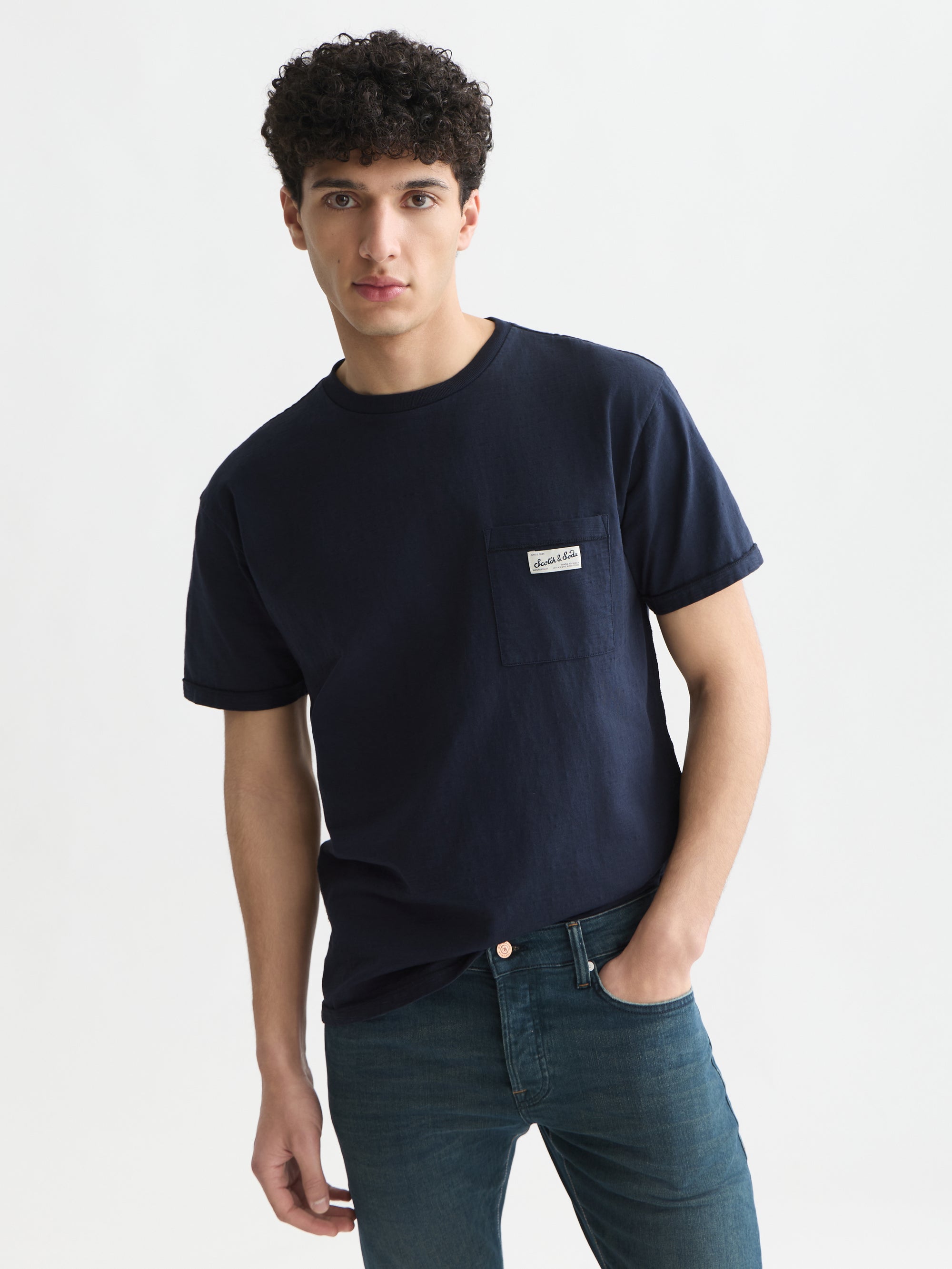 Garment-Dye Relaxed Fit T-Shirt - Sky Captain