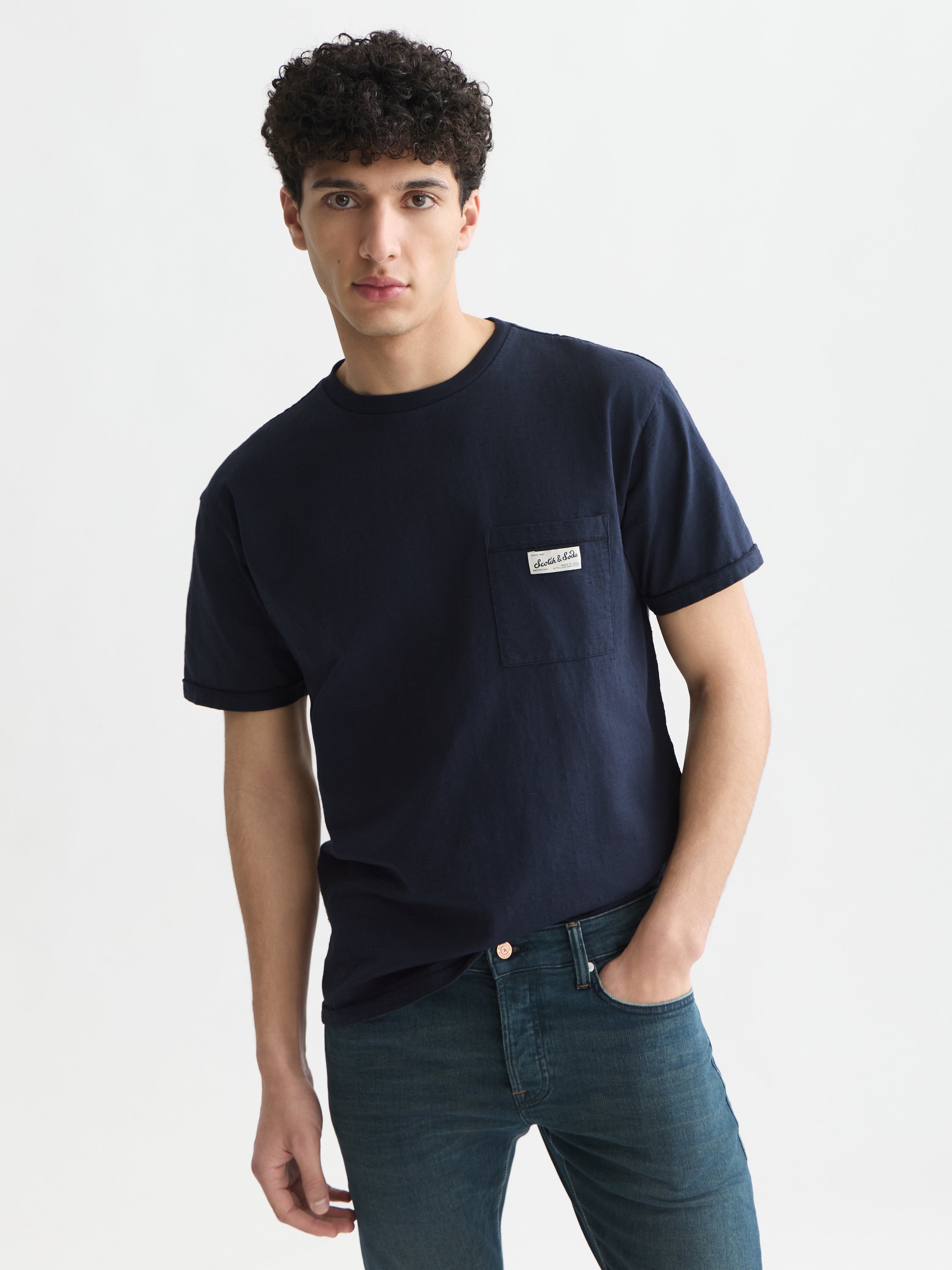 Garment-Dye Relaxed Fit T-Shirt - Sky Captain