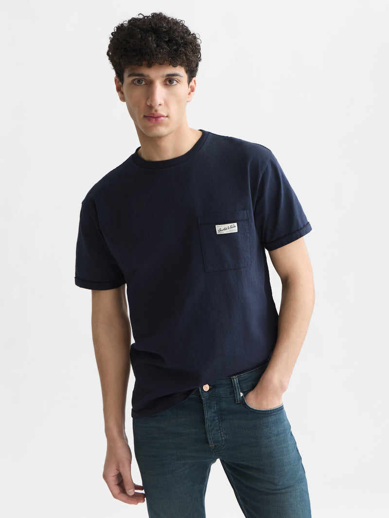 Garment-Dye Relaxed Fit T-Shirt - Sky Captain