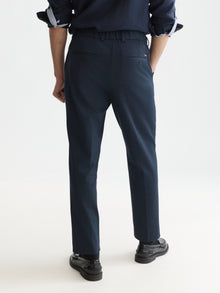Finch Tailored Yarn-Dyed Technical Jersey Jogger - Blue