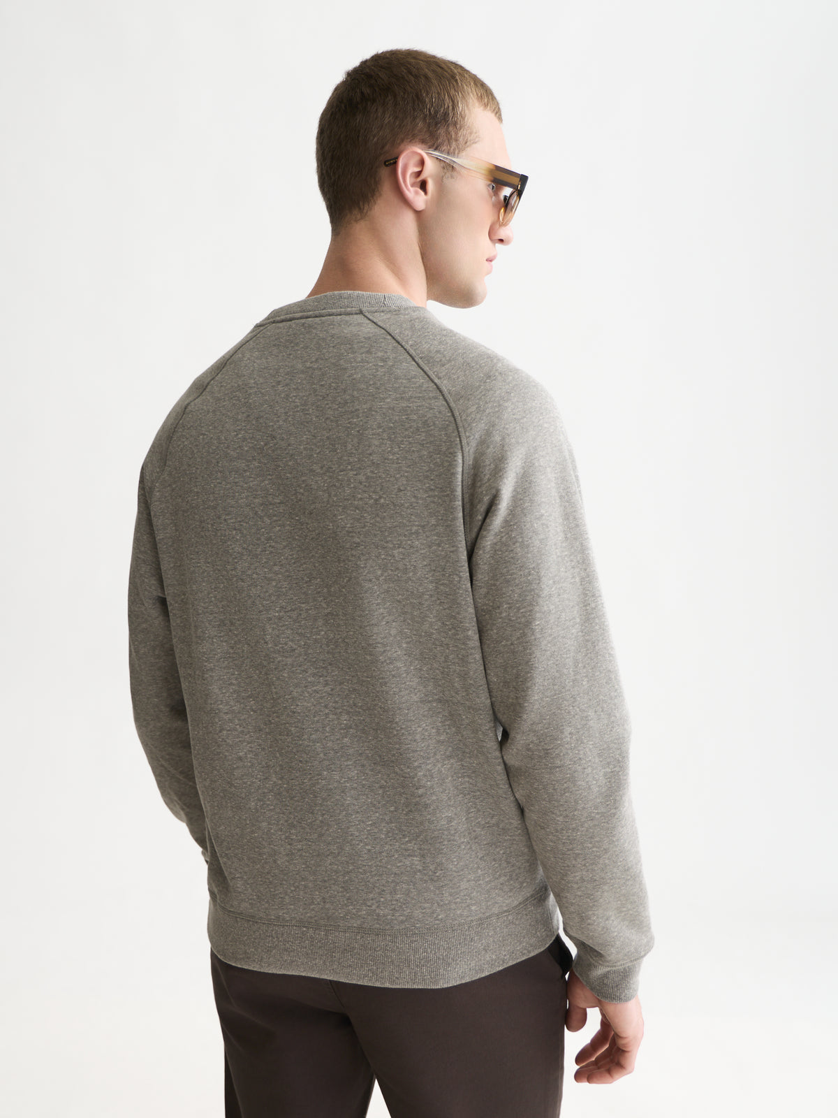 Melange Regular-Fit Sweatshirt - Dark Grey-2