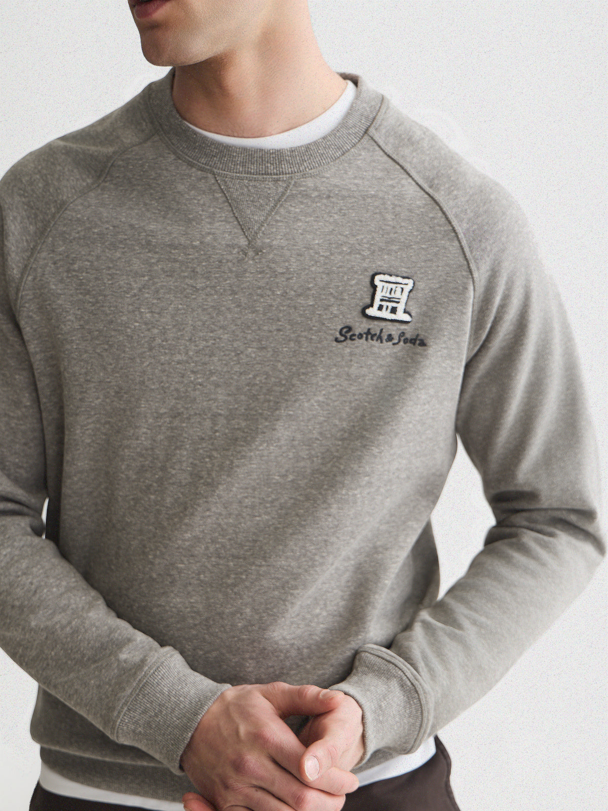 Melange Regular-Fit Sweatshirt - Dark Grey-3