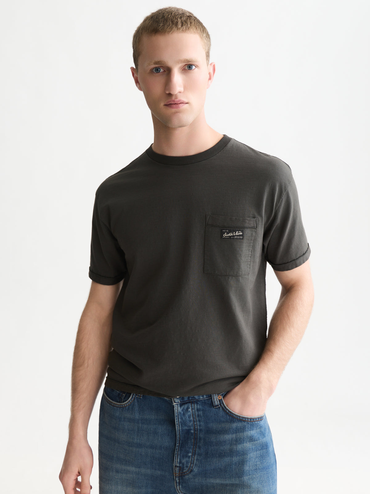 Icons Garment-Dye Relaxed-Fit T-Shirt - Raven