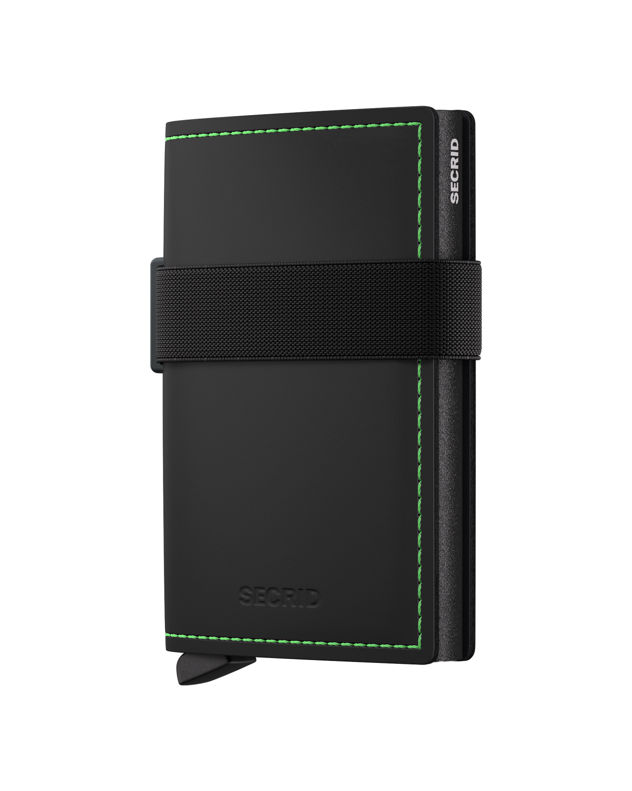Bandwallet - Matte Black-Green - Front