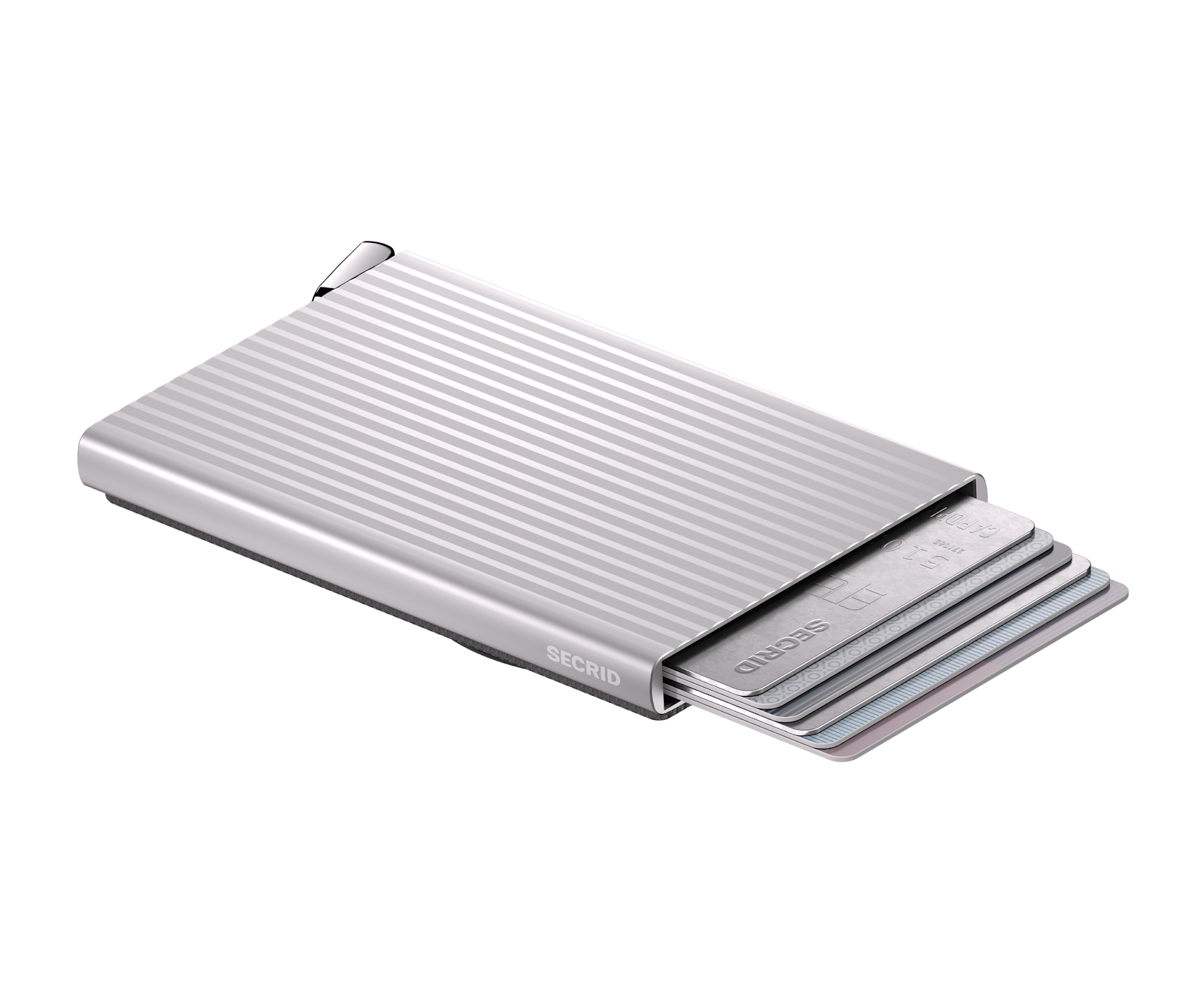 Cardprotector+ Fluted for MagSafe - Silver - Flat