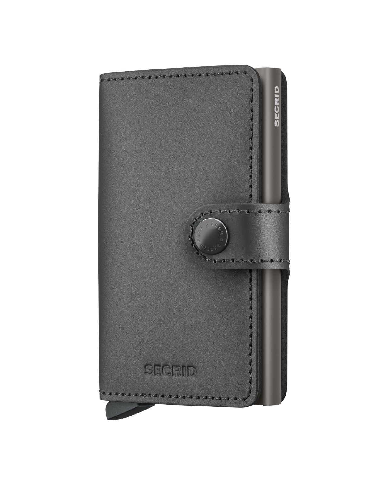 Miniwallet Matte Satin - Steel - Front