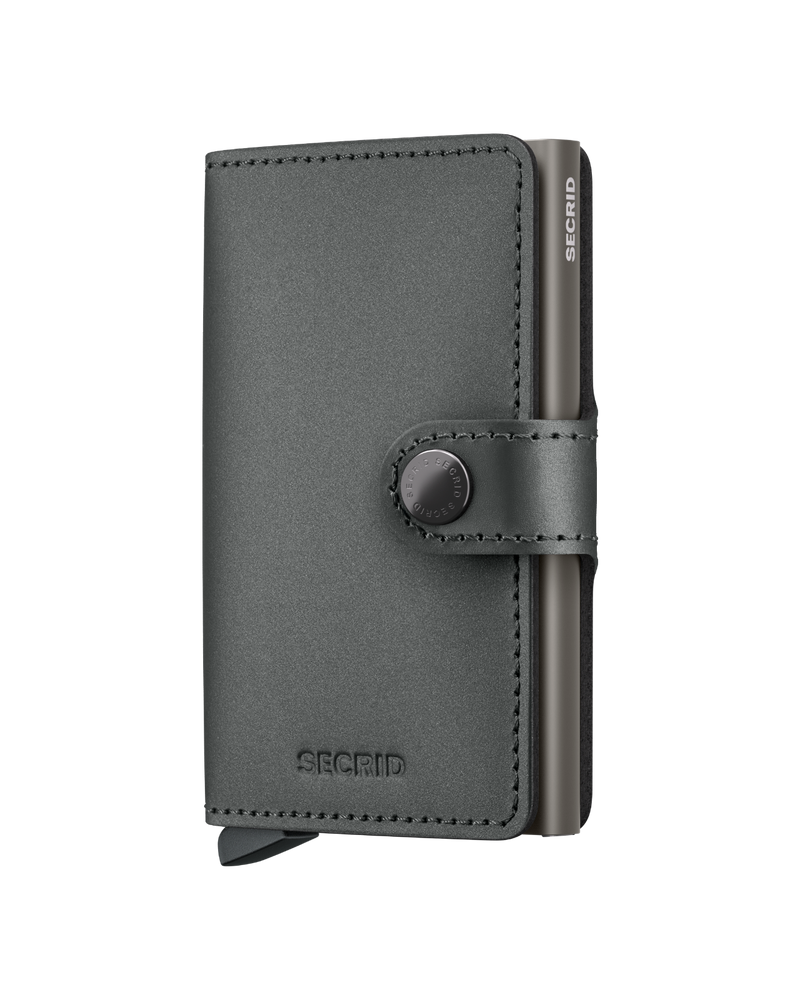 Miniwallet Matte Satin - Steel - Front