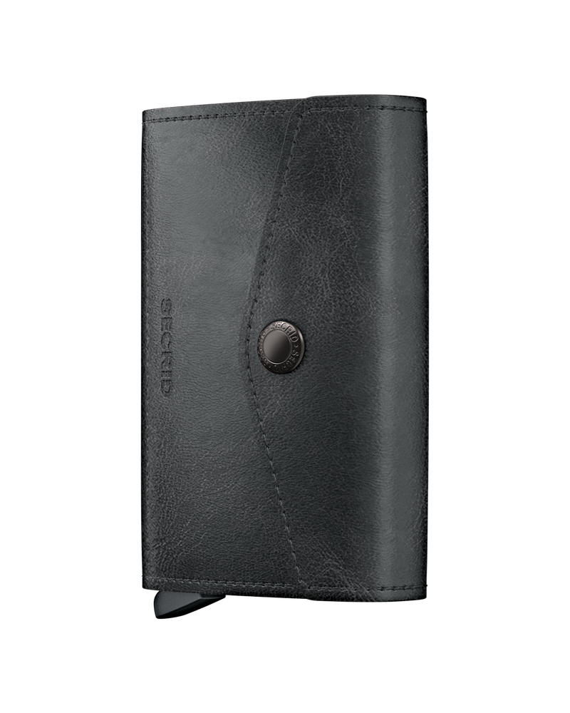 Envelope Wallet Vintage - Black - Front