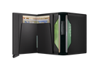 Bandwallet - Matte Black-Green - Open