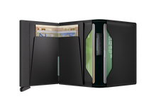 Bandwallet - Matte Black-Green - Open