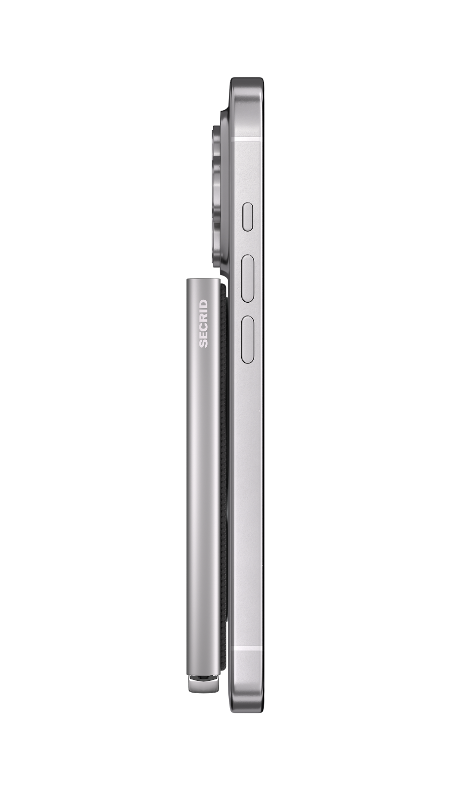 Cardprotector+ Fluted for MagSafe - Silver - Mobile