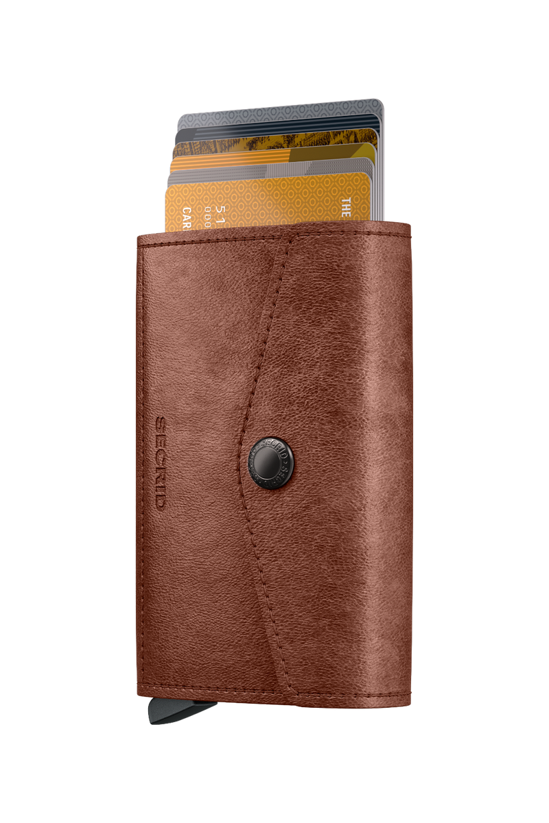 Envelope Wallet Vintage - Cognac - Cards