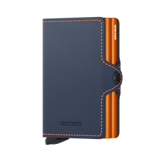 Twinwallet Matte - Night Blue & Orange - Front