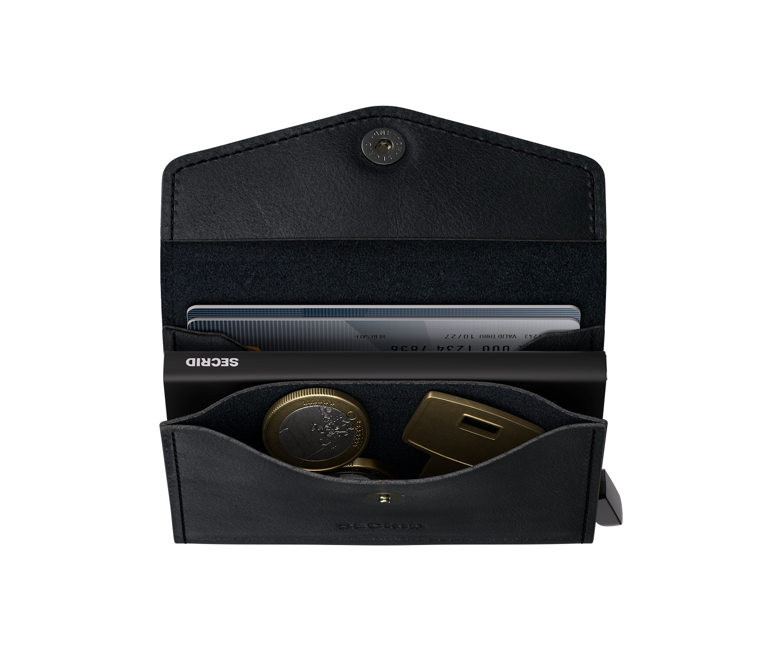 Envelope Wallet Vintage - Black - Semi