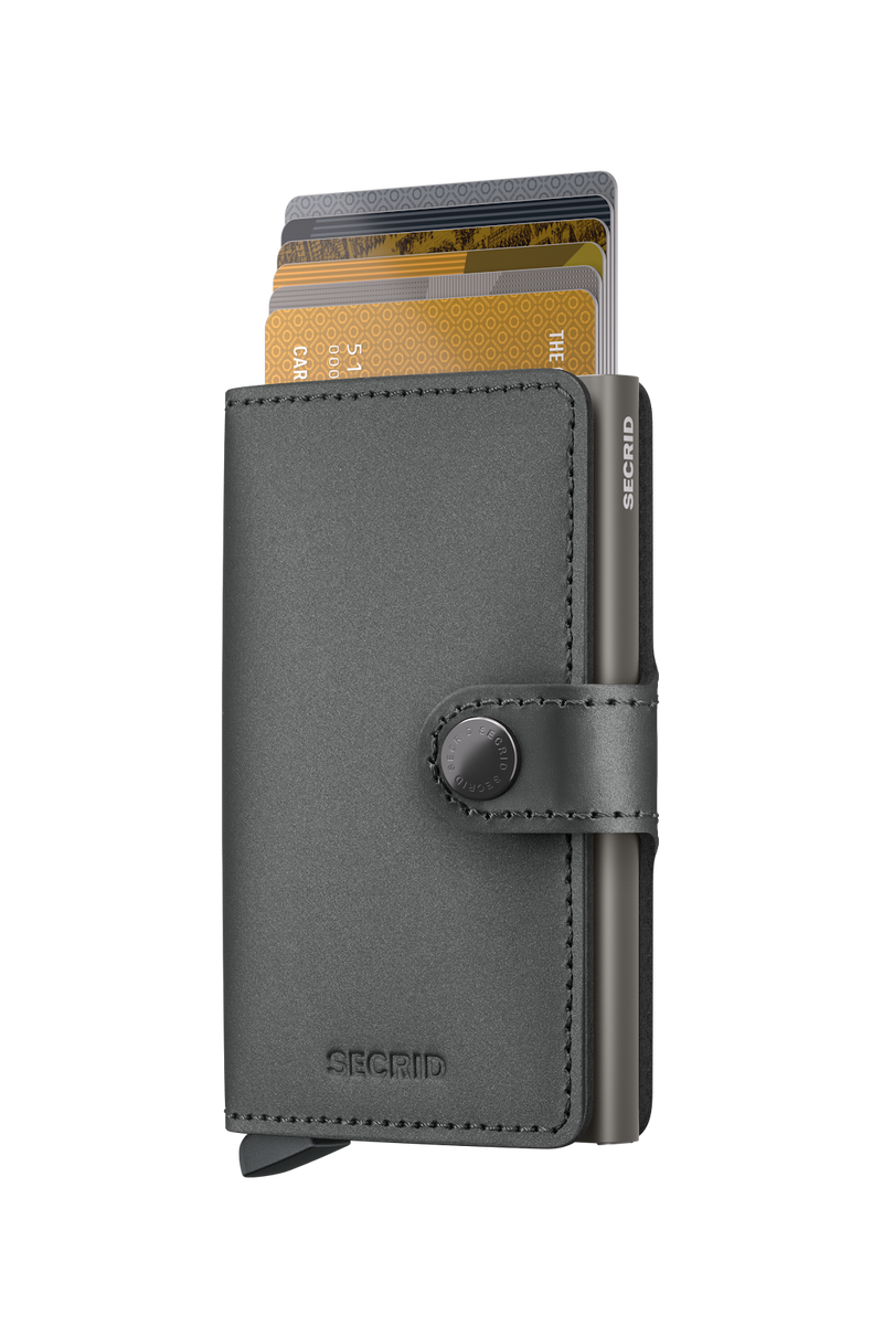 Miniwallet Matte Satin - Steel - Cards