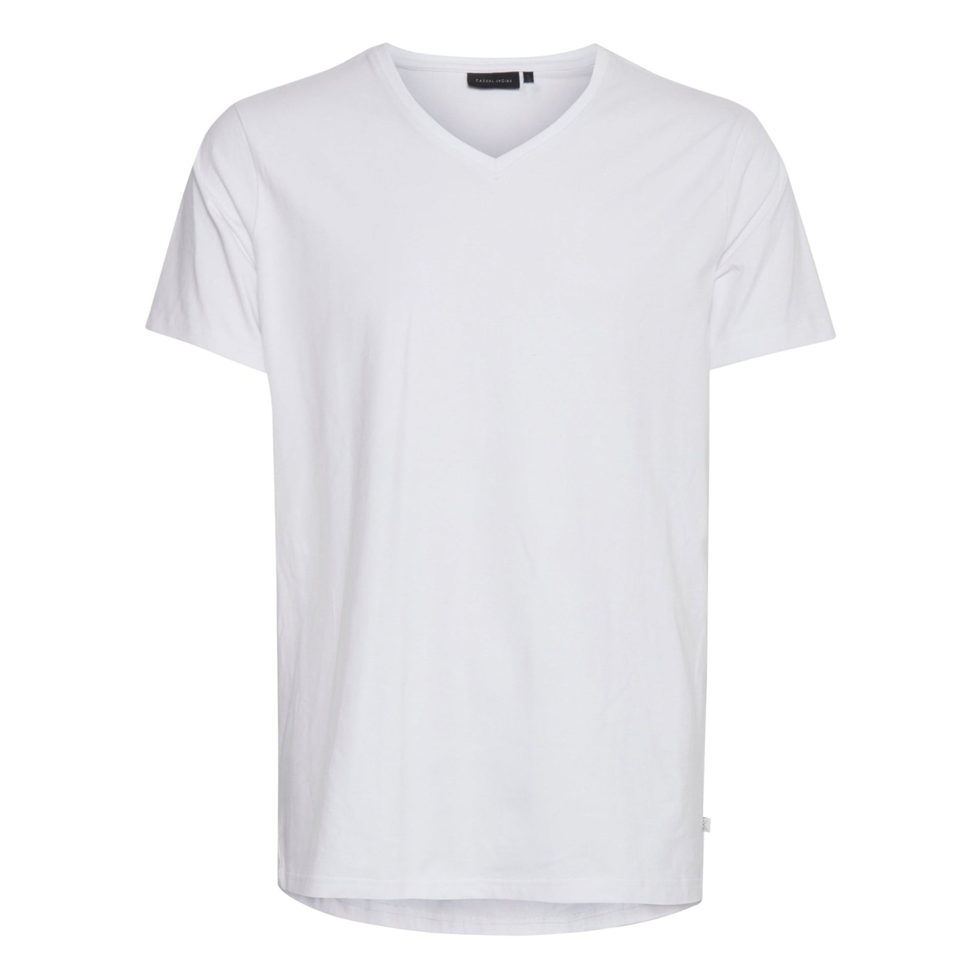 Casual Friday Bright White Lincoln T-shirt col en V