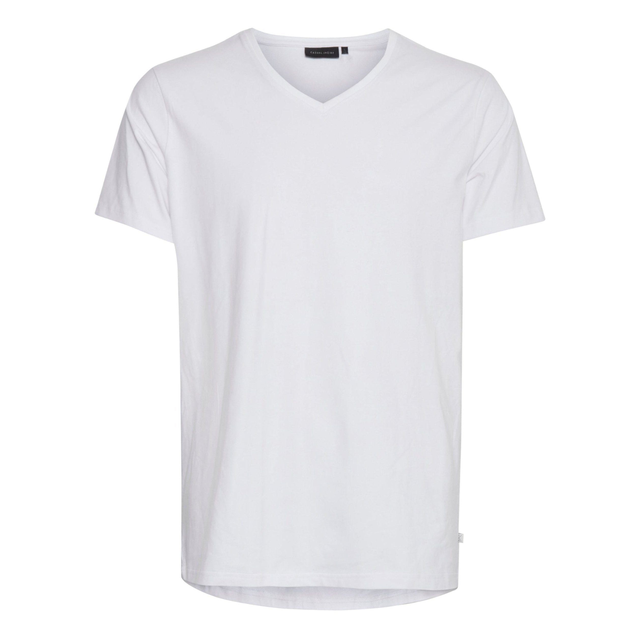 Casual Friday Bright White Lincoln T-shirt col en V