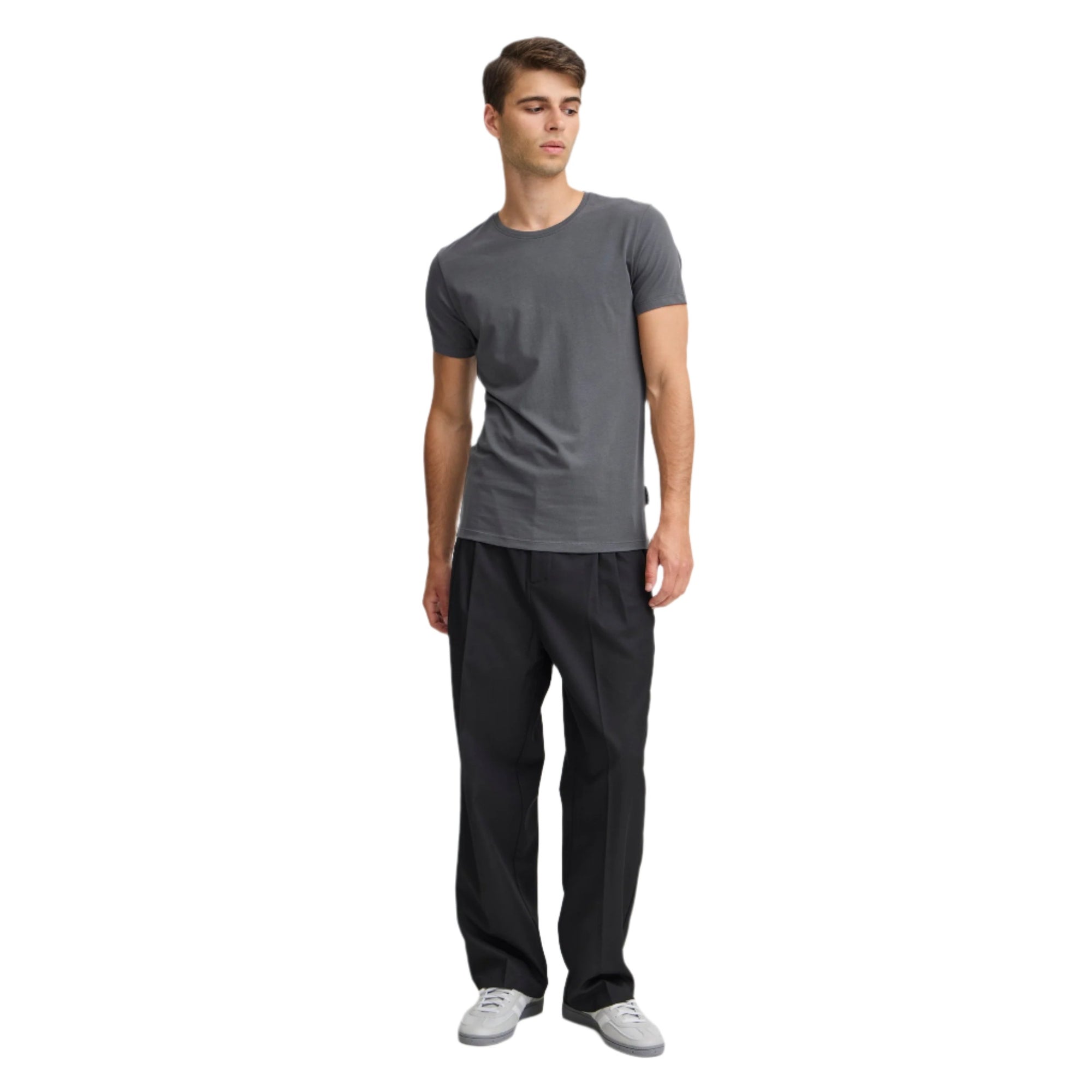 Dark Grey David Crew Neck T-Shirt