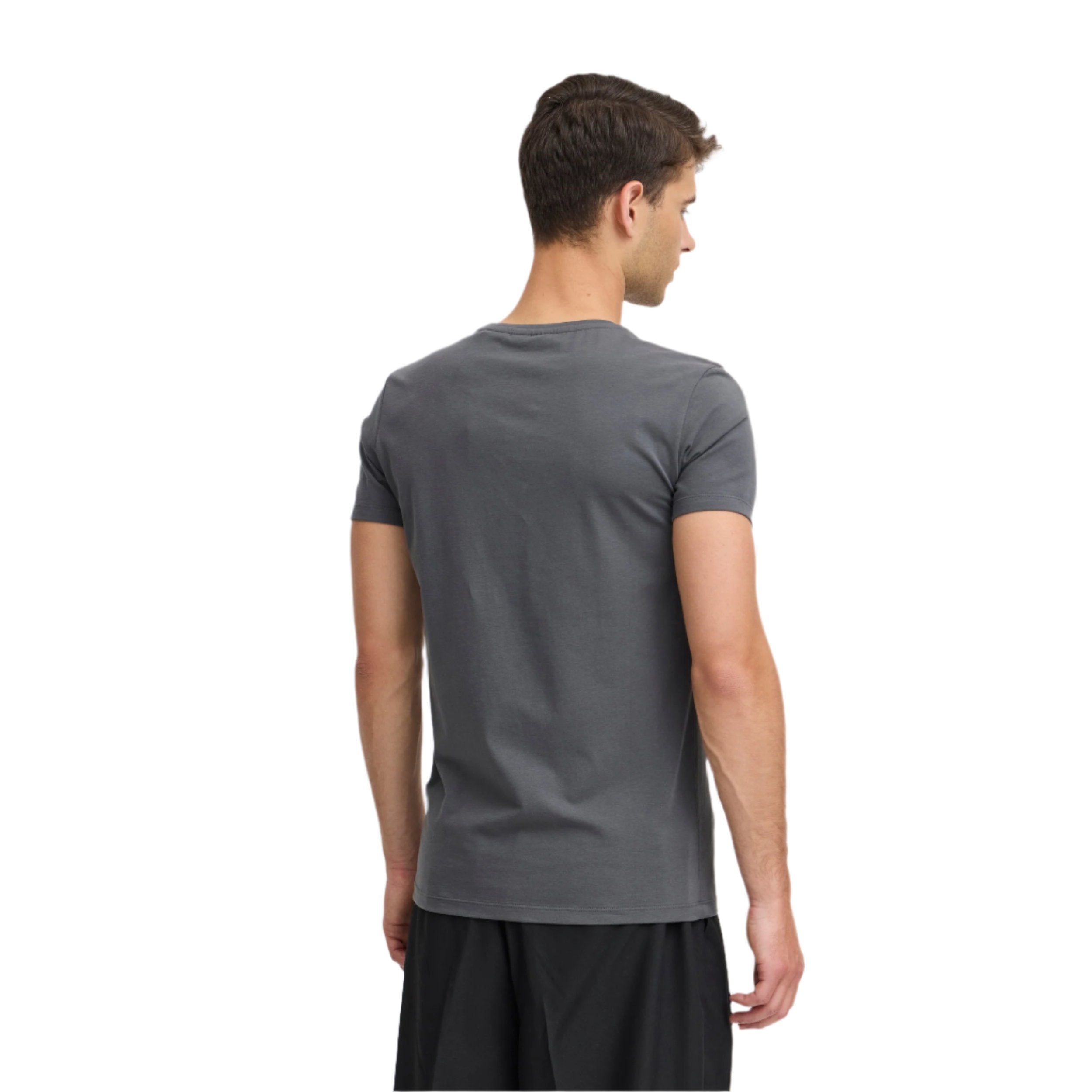 Dark Grey David Crew Neck T-Shirt