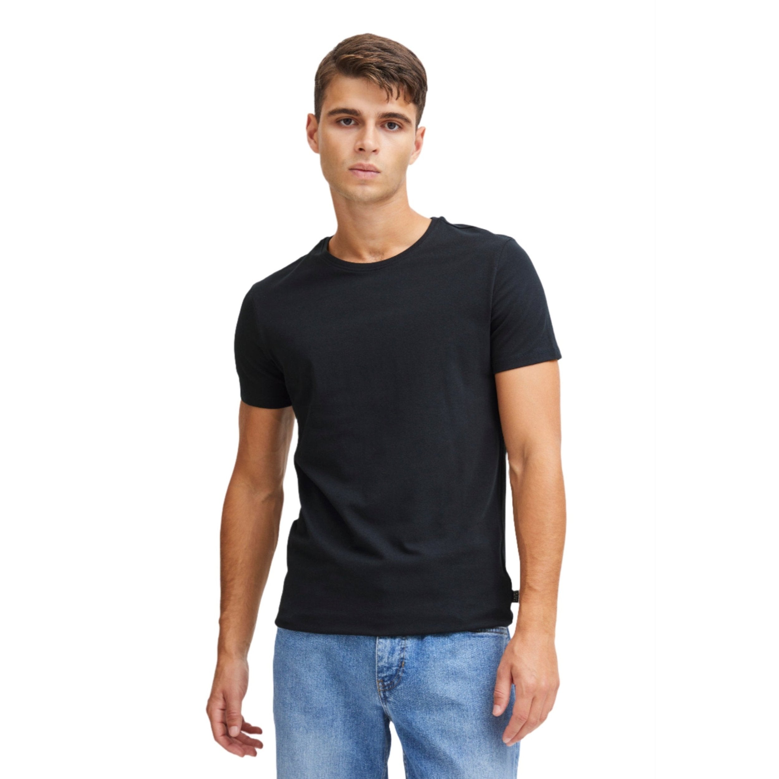 Navy David Crew Neck T-Shirt