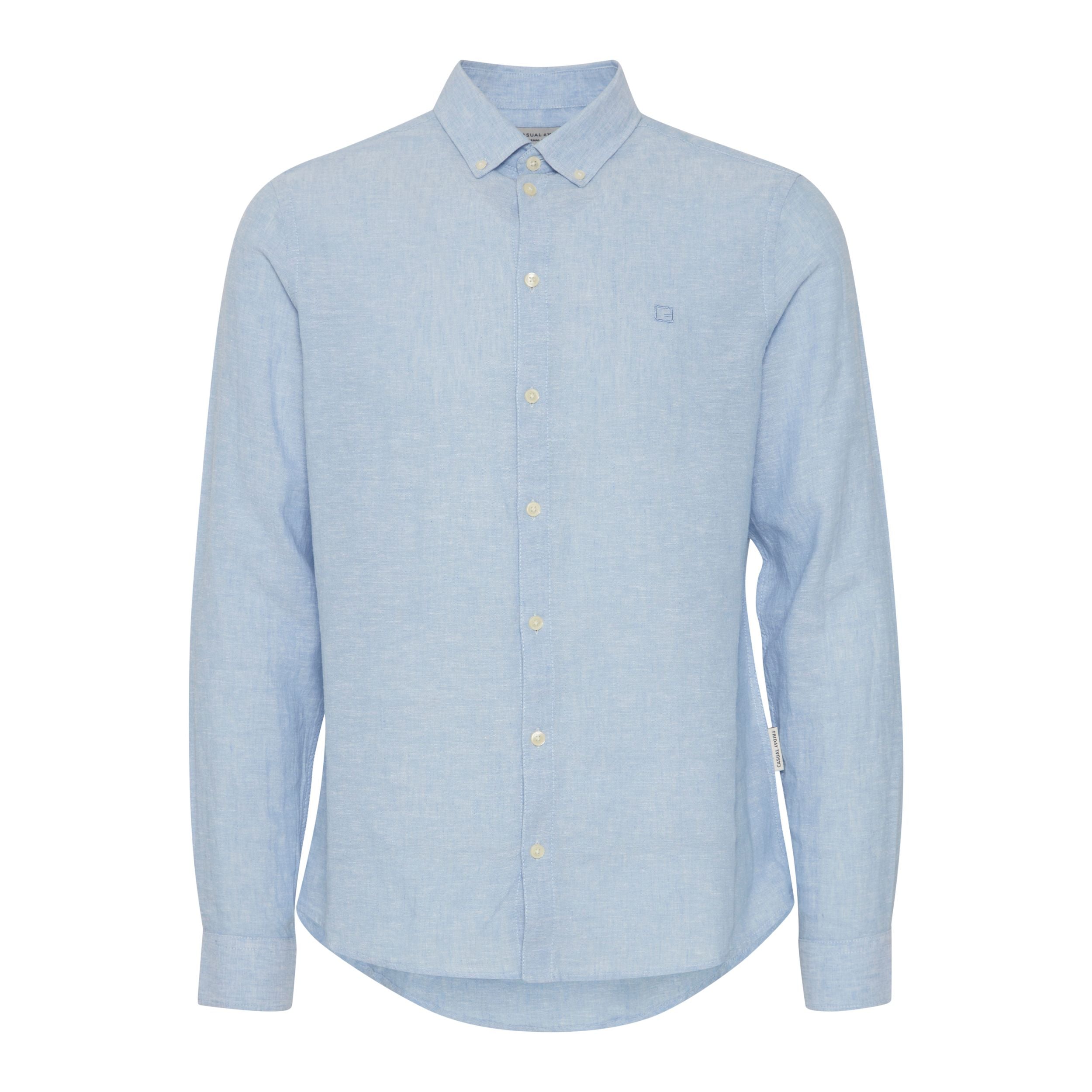 Silver Lake Blue Cfanton Linen Mix Shirt