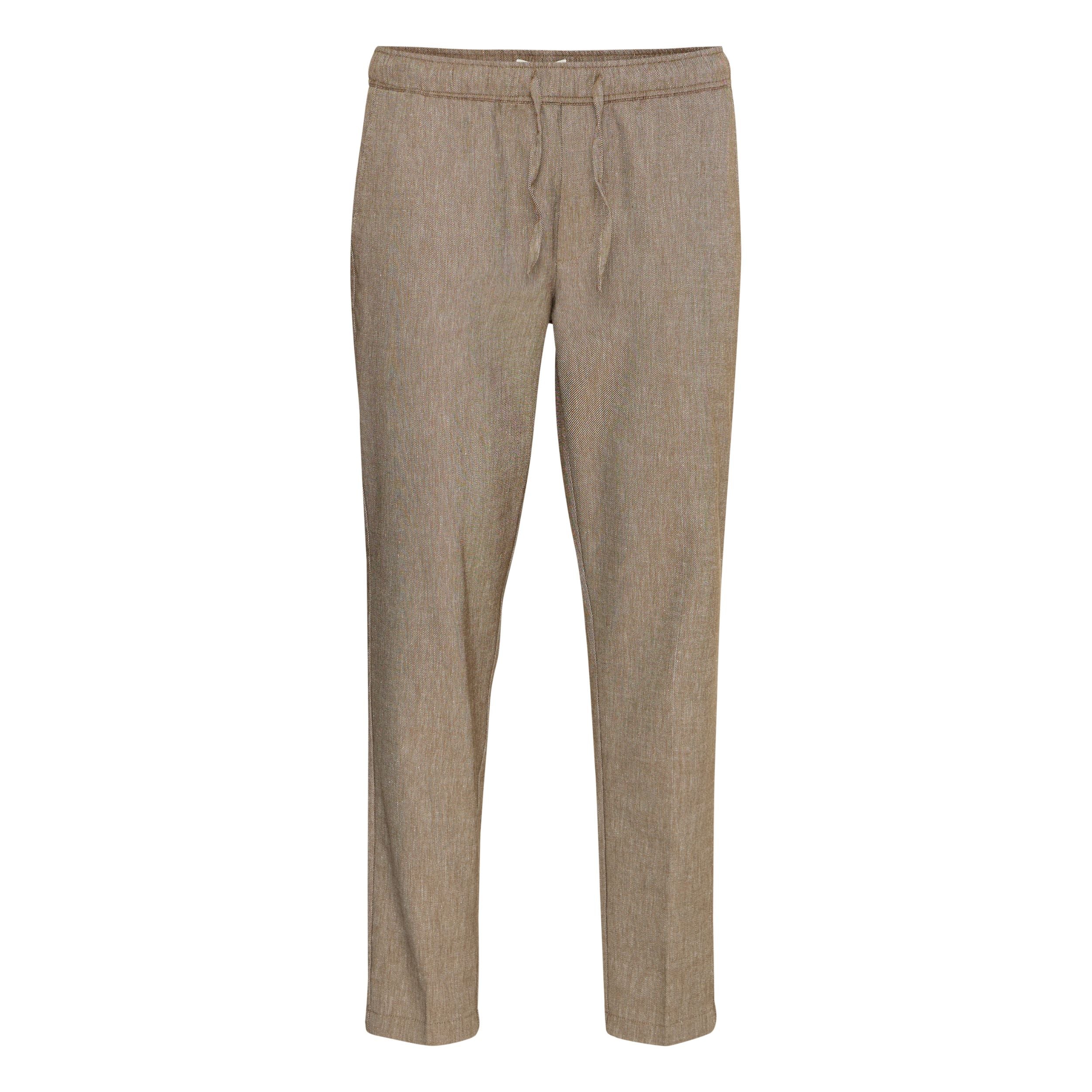 Kangaroo Melange Cfpilou Drawstring Linen Mix Pants