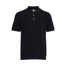 Dark Navy Cfkarl structured knit polo