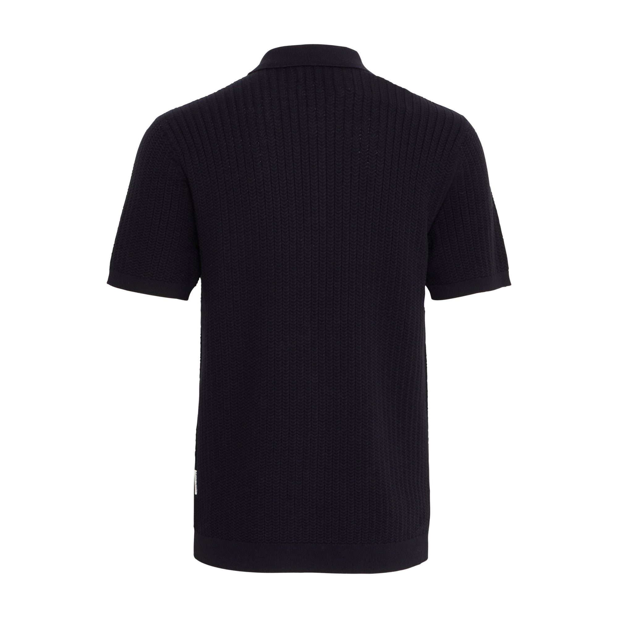 Dark Navy Cfkarl structured knit polo