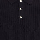 Dark Navy Cfkarl structured knit polo