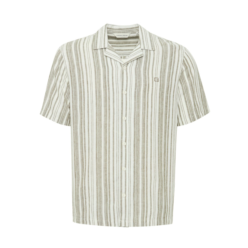 Winter Moss Cfisak Striped Linen Mix Shirt