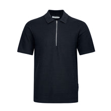 Dark Navy Cfjoe Ss Structured Polo Knit