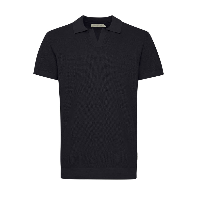 Dark Navy Cfmateo Structured Polo Knit
