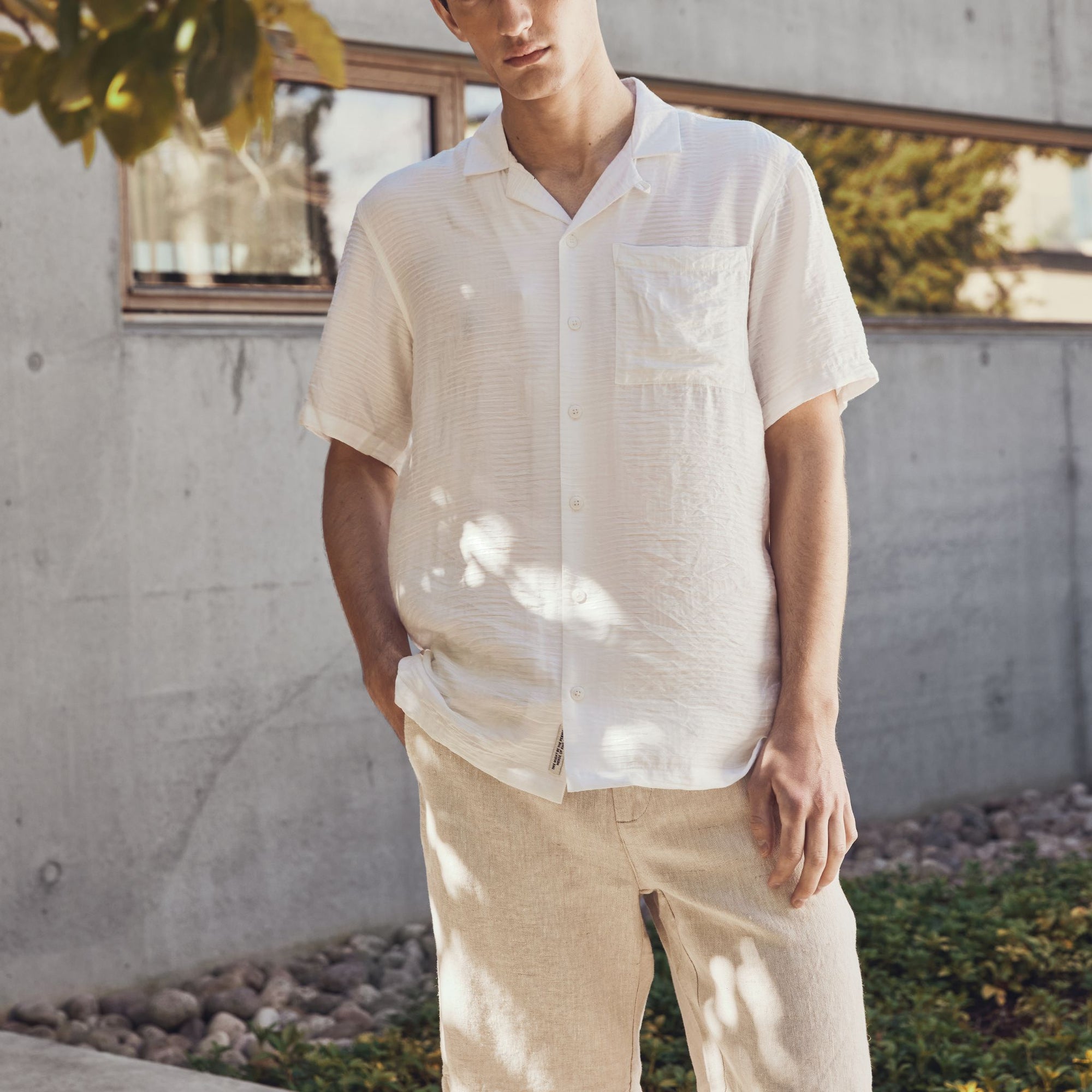 Jaquard Shirt - White