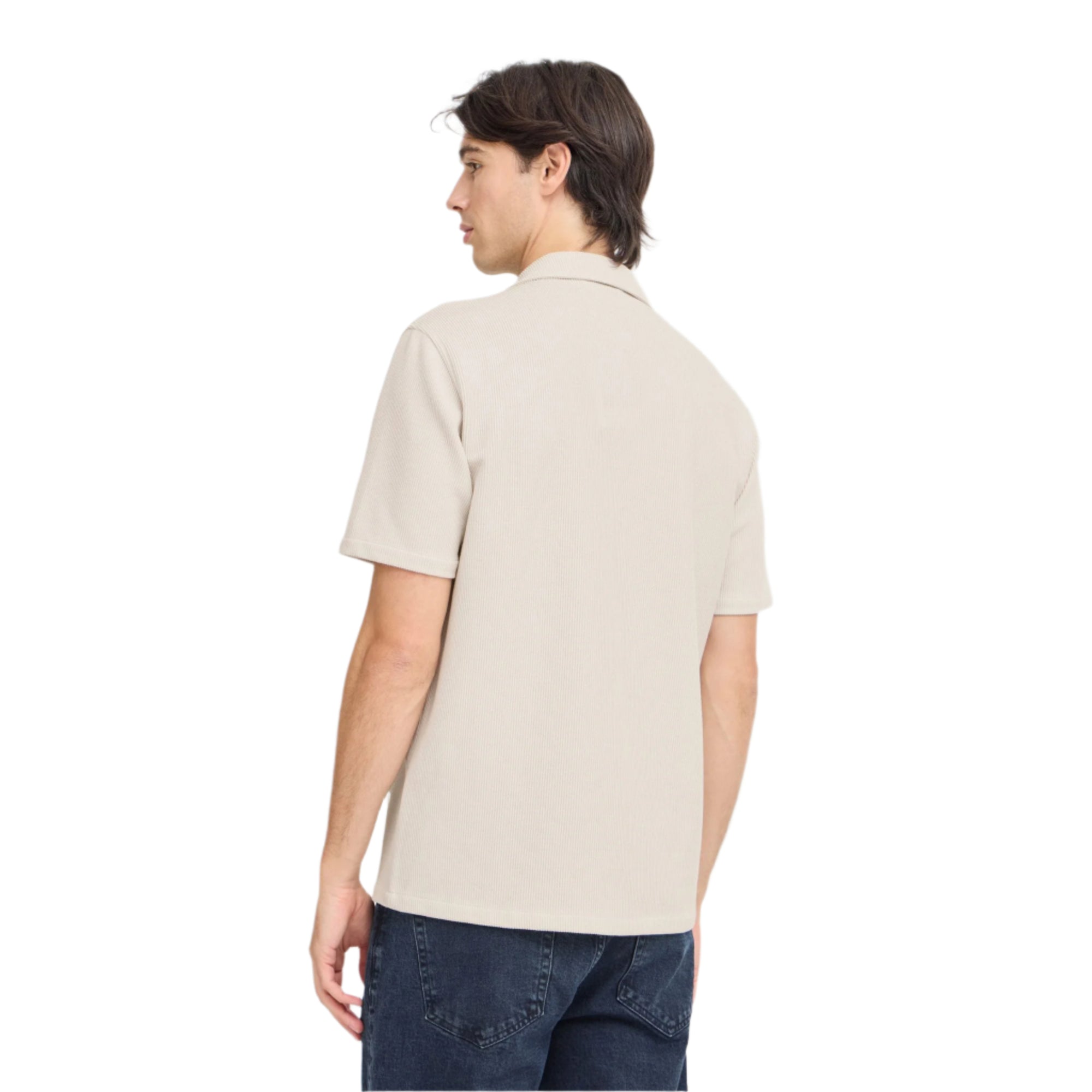 Knitted Shirt - Beige