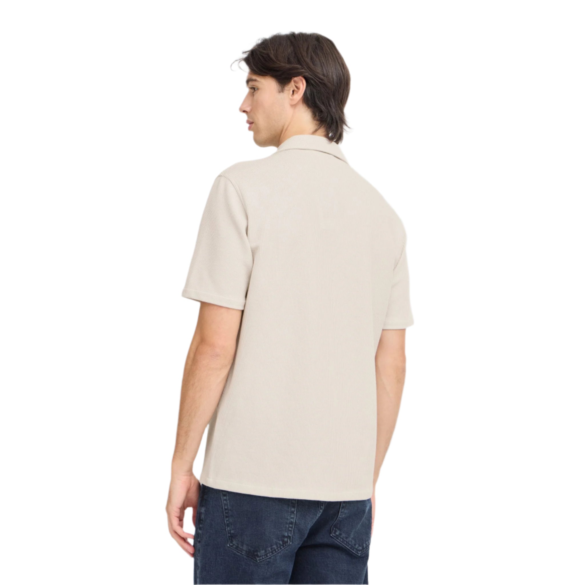 Knitted Shirt - Beige
