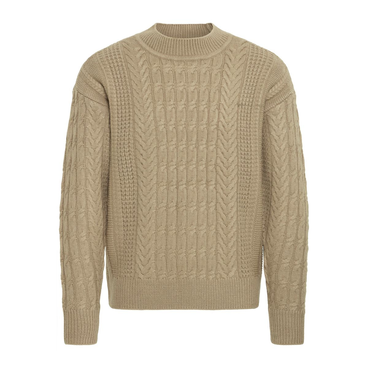 Cfmillow Cable Crew Neck - Cashew