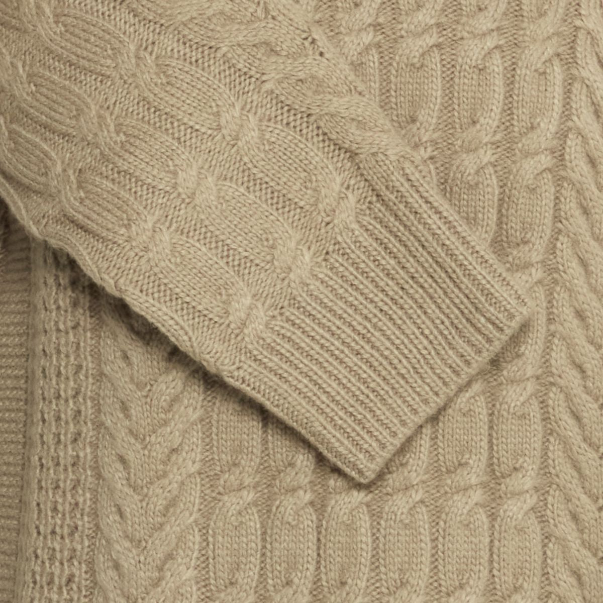 Cfmillow Cable Crew Neck - Cashew