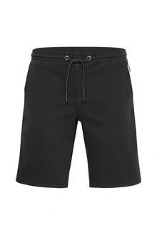 Short de jogging en jean noir