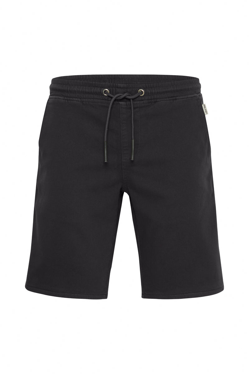 Short de jogging en jean noir