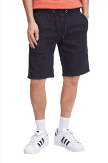 Short de jogging en jean noir