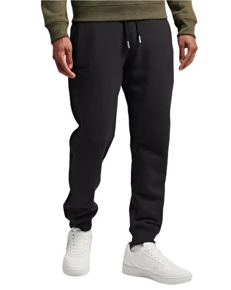 Black Vintage Logo Embroidered Jogger