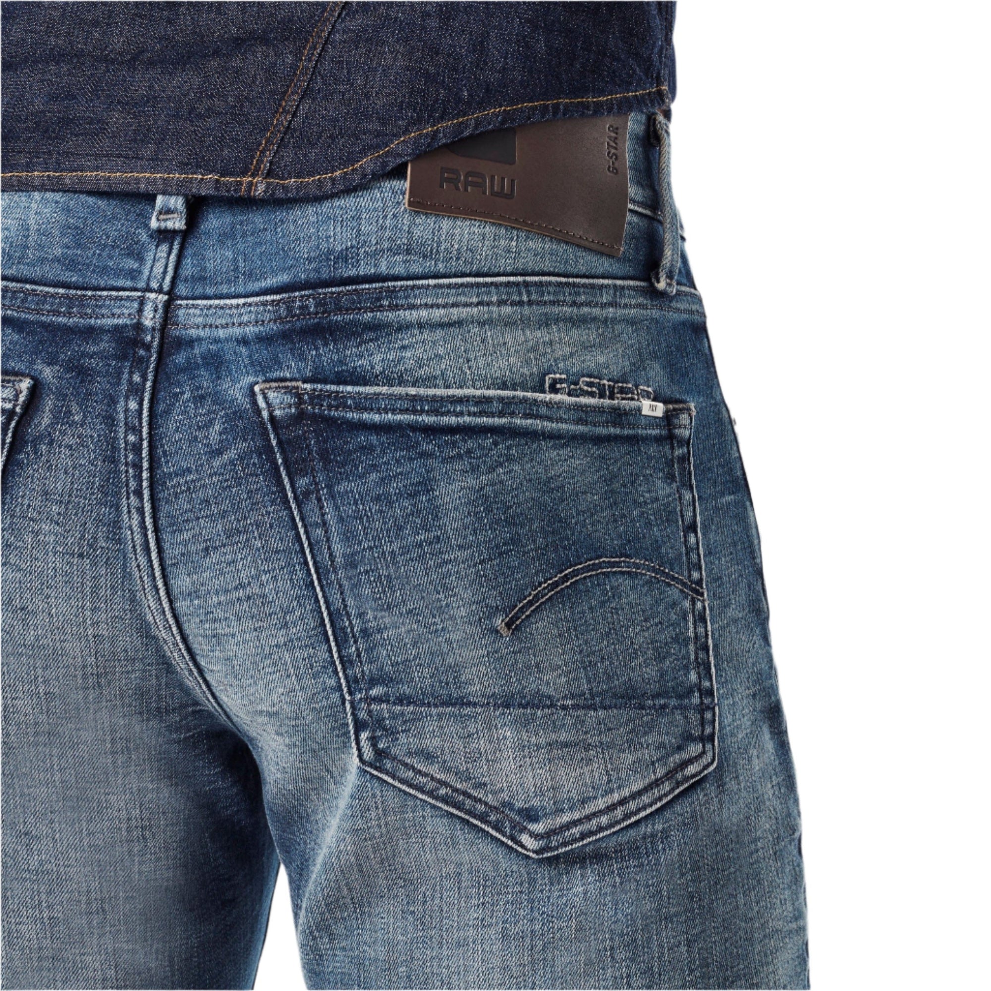 Faded Clear Sky 3301 Slim Jeans