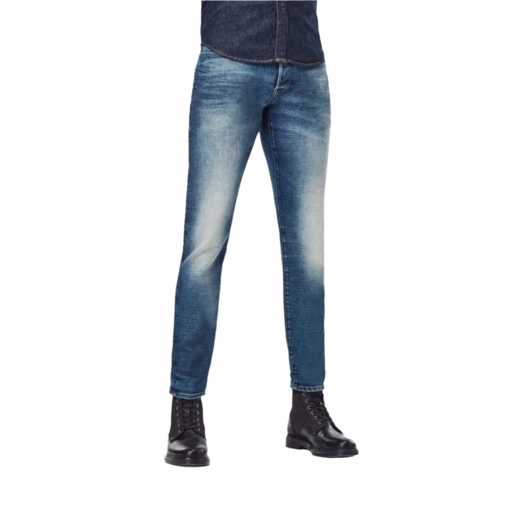 Faded Clear Sky 3301 Slim Jeans