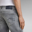 Sun Faded Glacier Grey Restored 3301 Slim Jeans